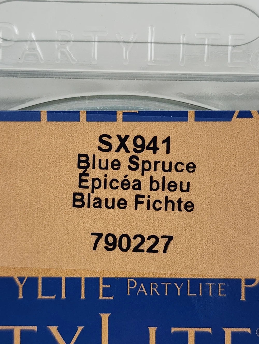 PartyLite Blue Spruce Scent Plus Melts Blue Wax Discontinued (3) Pack Bundle - Picture 4 of 4